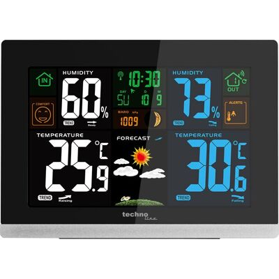 Technoline WS 6462 Wetterstation - Schwarz LCD Technoline WS 6462 Wetterstation - Schwarz LCD