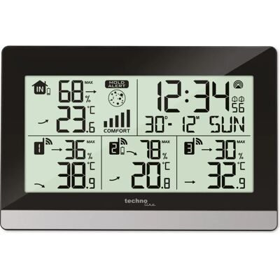 Technoline WS 7065 - Wetterstation - Schwarz/Silber Technoline WS 7065 - Wetterstation - Schwarz/Silber