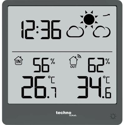 Technoline WS 9138 - Wetterstation - Schwarz Technoline WS 9138 - Wetterstation - Schwarz