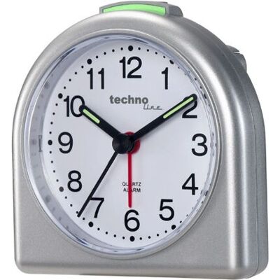 Réveil quartz Technoline SD - Argent Réveil quartz Technoline SD - Argent