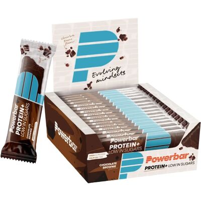 PowerBar Protein Plus Alacsony Cukor - Csokoládé Brownie - Fehérje szeletek PowerBar Protein Plus Alacsony Cukor - Csokoládé Brownie - Fehérje szeletek