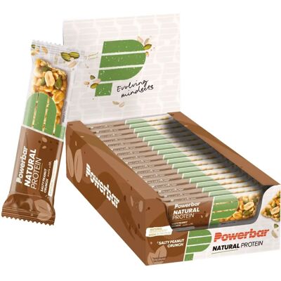 PowerBar Natural Protein - 18x40g - Salty Peanut Crunch PowerBar Natural Protein - 18x40g - Salty Peanut Crunch