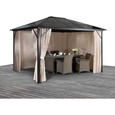 KONIFERA Aruba Pavillon - Rechteckig Polycarbonat Aluminium 300x400cm - Pavillon KONIFERA Aruba Pavillon - Rechteckig Polycarbonat Aluminium 300x400cm - Pavillon