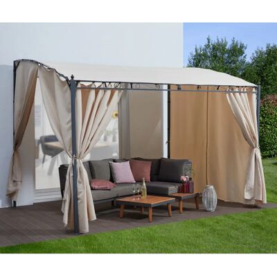 KONIFERA Burano Gartenvorhang - Rechteckig, Stahl, Polyester - 250x300cm KONIFERA Burano Gartenvorhang - Rechteckig, Stahl, Polyester - 250x300cm