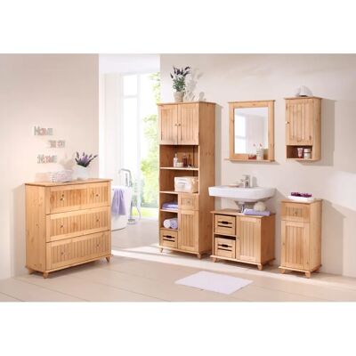 WELLTIME Venezia Landhaus Beige - Badmöbel aus Massivholz WELLTIME Venezia Landhaus Beige - Badmöbel aus Massivholz