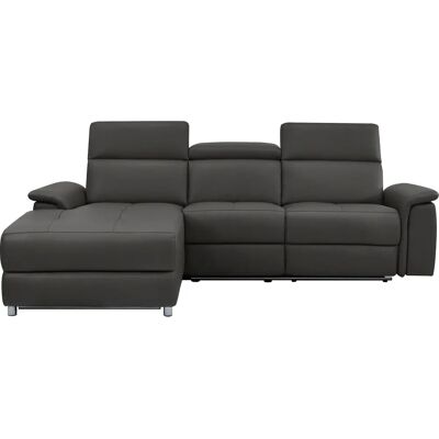 Places of Style Pareli L-Form Sofa - Leder, Stoff, Elektrisch Places of Style Pareli L-Form Sofa - Leder, Stoff, Elektrisch