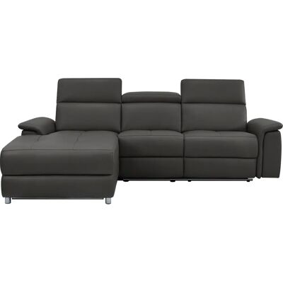 Places of Style Pareli L-Form Sofa - Leder, Stoff, 259cm Places of Style Pareli L-Form Sofa - Leder, Stoff, 259cm