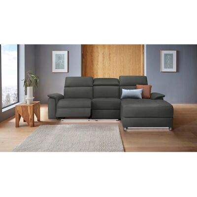 Places of Style Pareli L-Form Sofa - Leder & Stoff Places of Style Pareli L-Form Sofa - Leder & Stoff