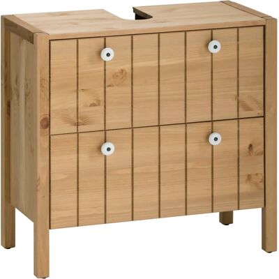 HOME AFFAIRE Tina Natürliches Massivholz Badschrank - Badmöbel HOME AFFAIRE Tina Natürliches Massivholz Badschrank - Badmöbel