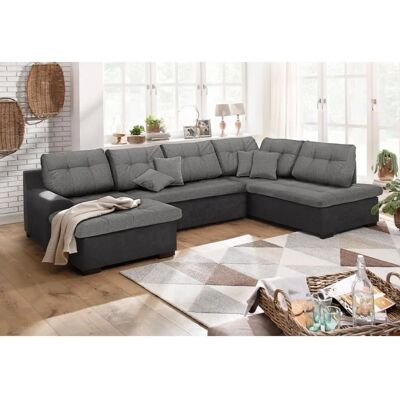 Home Affaire Föhr U-Form Sofa - Mikrofaser, Grau Home Affaire Föhr U-Form Sofa - Mikrofaser, Grau