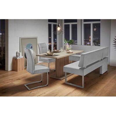 HOME AFFAIRE Rab Eckbank - 200x88x160 cm, Hellgrau HOME AFFAIRE Rab Eckbank - 200x88x160 cm, Hellgrau