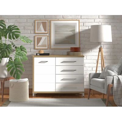 INOSIGN Mondego Sideboard - 4 Schubladen, Weiß/Braun INOSIGN Mondego Sideboard - 4 Schubladen, Weiß/Braun