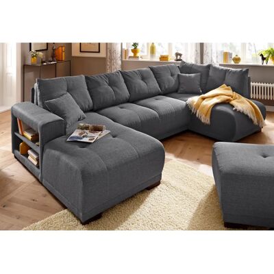 Home affaire Viborg U-Form Sofa - Modern, Grau, 300cm Home affaire Viborg U-Form Sofa - Modern, Grau, 300cm