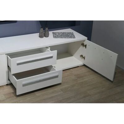 Places of Style Piano Weiß Hochglanz TV-Board - Sideboard Places of Style Piano Weiß Hochglanz TV-Board - Sideboard