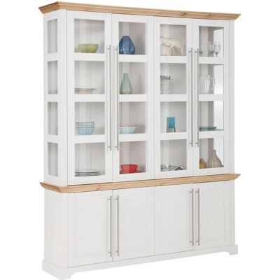 Home AFFAIRE Meliss Weiß Honig Kiefer Vitrine Home AFFAIRE Meliss Weiß Honig Kiefer Vitrine