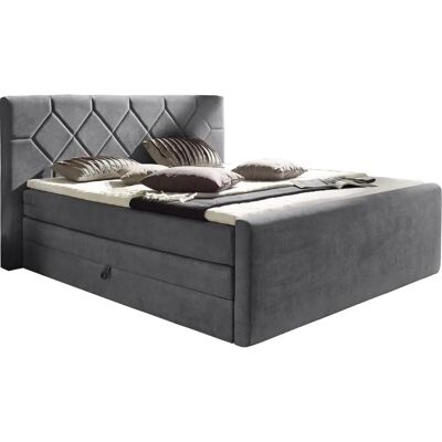 Places of Style Atlanta - Boxspringbett, anthrazit, 180x200cm - Boxspringbett Places of Style Atlanta - Boxspringbett, anthrazit, 180x200cm - Boxspringbett