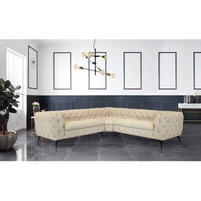 Leonique Glynis L-Form Sofa - Chesterfield Leonique Glynis L-Form Sofa - Chesterfield