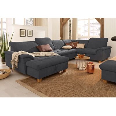 Home Affaire Lyla U-Form Sofa - Modern, Grau Home Affaire Lyla U-Form Sofa - Modern, Grau