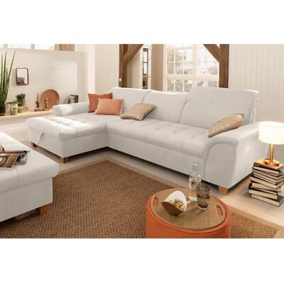 Home Affaire Lyla L-Form Sofa - Beige, Rücken- & Bettfunktion Home Affaire Lyla L-Form Sofa - Beige, Rücken- & Bettfunktion