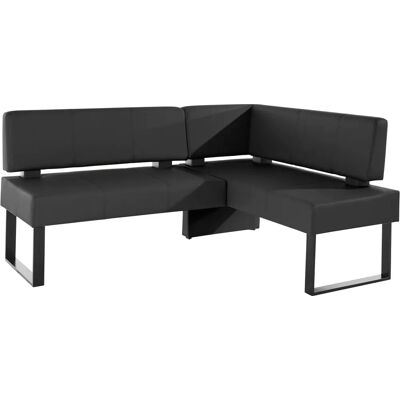 HOME AFFAIRE Oliver Eckbank - Landhausstil - schwarz - 200x89x160 cm HOME AFFAIRE Oliver Eckbank - Landhausstil - schwarz - 200x89x160 cm