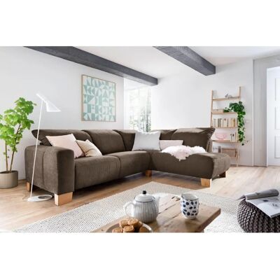 HOME AFFAIRE Hörnum L-Form Sofa - Weiche Struktur, Rechte Recamiere - Landhausstil HOME AFFAIRE Hörnum L-Form Sofa - Weiche Struktur, Rechte Recamiere - Landhausstil