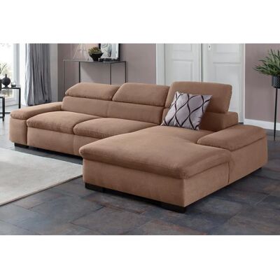 HOME AFFAIRE Alberto L-Form Sofa - Recamiere rechts, Microfaser Lederoptik HOME AFFAIRE Alberto L-Form Sofa - Recamiere rechts, Microfaser Lederoptik