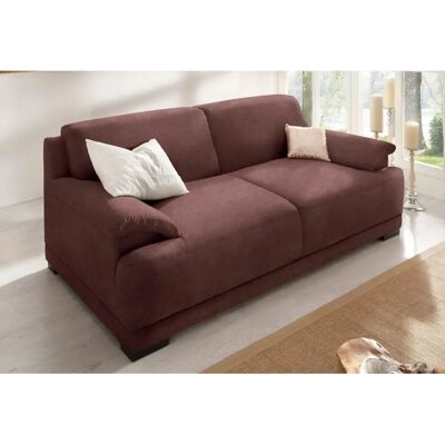 Home Affaire Telos 3-Sitzer Sofa - Modern Microfaser, Braun, Boxspring Home Affaire Telos 3-Sitzer Sofa - Modern Microfaser, Braun, Boxspring