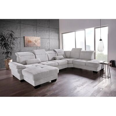 PLACES OF STYLE Cornwall U-Form Sofa - Microfaser, Recamiere links, 360x84x253cm PLACES OF STYLE Cornwall U-Form Sofa - Microfaser, Recamiere links, 360x84x253cm