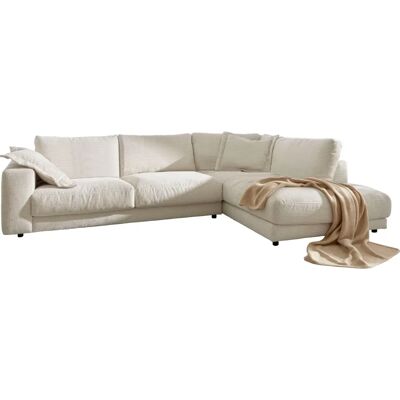 Candy Enisa XXL Sofa - Weiß, Recamiere, Strapazierfähiger Stoff Candy Enisa XXL Sofa - Weiß, Recamiere, Strapazierfähiger Stoff