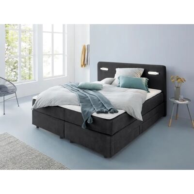 INOSIGN Luan Schwarzes Komplettbett mit LED INOSIGN Luan Schwarzes Komplettbett mit LED