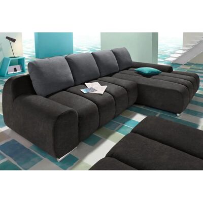INOSIGN Bono L-Form Sofa - Microfaser, Recamiere rechts, Bettfunktion INOSIGN Bono L-Form Sofa - Microfaser, Recamiere rechts, Bettfunktion