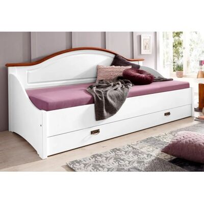 Home Affair Konrad Tagesbett - FSC Kiefer - Daybed - Weiß, Kirsche Home Affair Konrad Tagesbett - FSC Kiefer - Daybed - Weiß, Kirsche
