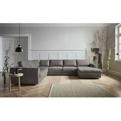 Andas U-Form Sofa - Mikrofaser Lederoptik, Rechts Longchair - Wohnzimmermöbel Andas U-Form Sofa - Mikrofaser Lederoptik, Rechts Longchair - Wohnzimmermöbel