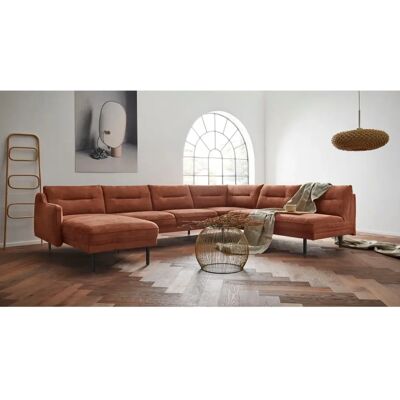 Andas Nordfyn U-Form Sofa - Microfaser Lederoptik - Skandinavisches Design Andas Nordfyn U-Form Sofa - Microfaser Lederoptik - Skandinavisches Design