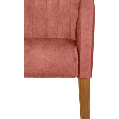 HOME AFFAIRE King Armlehnenstuhl - Samtvelours, Eiche natur, max 120kg HOME AFFAIRE King Armlehnenstuhl - Samtvelours, Eiche natur, max 120kg