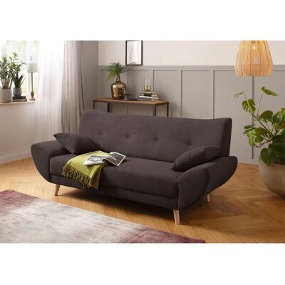 Home Affaire Basta Dunkelbraun 3-Sitzer Sofa Home Affaire Basta Dunkelbraun 3-Sitzer Sofa