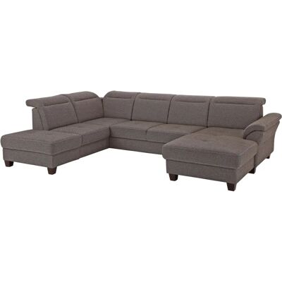 Home affaire Solvei U-Form Sofa - U-förmiger Sitz, Braun, Ottomane links Home affaire Solvei U-Form Sofa - U-förmiger Sitz, Braun, Ottomane links