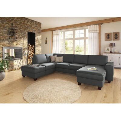 Home Affäre County U-Form Sofa - U-Form Microfaser Couch Home Affäre County U-Form Sofa - U-Form Microfaser Couch