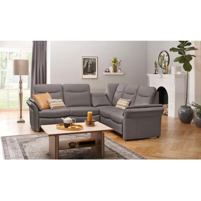 Home Affaire Tahoma L-Form Sofa - Naturleder, links, Bettfunktion Home Affaire Tahoma L-Form Sofa - Naturleder, links, Bettfunktion
