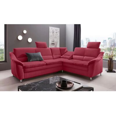 Places of Style Cardoso L-Form Bordeaux Sofa - Sofas Places of Style Cardoso L-Form Bordeaux Sofa - Sofas