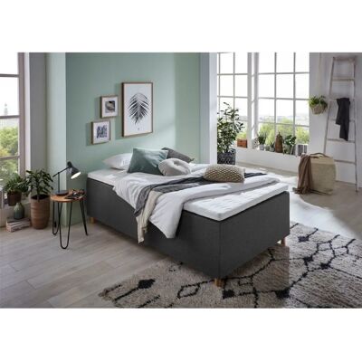 HOME AFFAIRE Thorsby - Graues Boxspringbett - 140x200cm - H3 HOME AFFAIRE Thorsby - Graues Boxspringbett - 140x200cm - H3