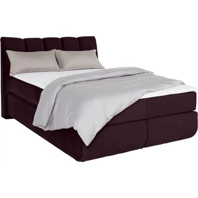 Leonique Océane Lila Boxspringbett - Hoher Kopfteil - Komplettbett Leonique Océane Lila Boxspringbett - Hoher Kopfteil - Komplettbett