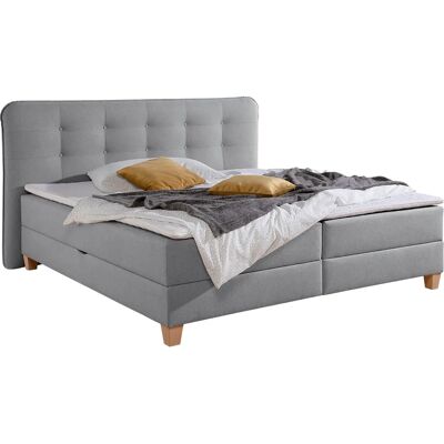 HOME AFFAIRE Boxspringbett - Tonnentaschenfederkern H2 - grau HOME AFFAIRE Boxspringbett - Tonnentaschenfederkern H2 - grau