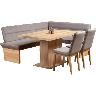 HOME AFFAIRE Beluna Eckbank - Luxus-Mikrofaser, Grau, 210cm HOME AFFAIRE Beluna Eckbank - Luxus-Mikrofaser, Grau, 210cm