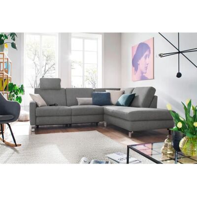 3C Candy Mainau L-Form Sofa - Bezogen, Grau, 257cm 3C Candy Mainau L-Form Sofa - Bezogen, Grau, 257cm
