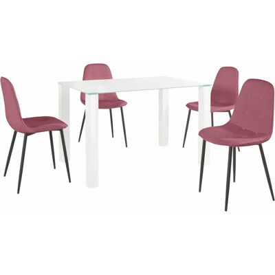 INOSIGN Rosa/Weiß Essgruppe - Essgruppe INOSIGN Rosa/Weiß Essgruppe - Essgruppe