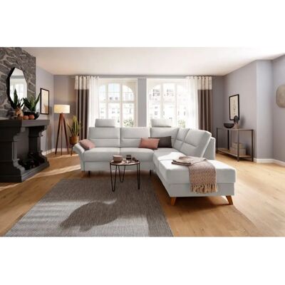 HOME AFFAIRE Westerland L-Form Silber Couch - Sofa HOME AFFAIRE Westerland L-Form Silber Couch - Sofa