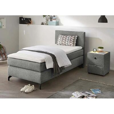 INOSIGN Alinas - Dunkelgraues Boxspringbett mit Topper INOSIGN Alinas - Dunkelgraues Boxspringbett mit Topper