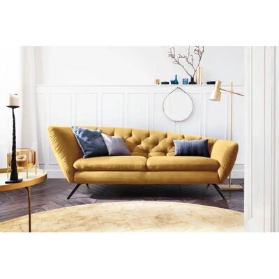 Leonique Beatrice Curry Samtoptik Sofa mit Recamiere links/rechts Leonique Beatrice Curry Samtoptik Sofa mit Recamiere links/rechts
