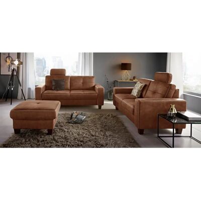 Places of Style Varese 2,5-Sitzer Sofa Cognac Modernes Design Places of Style Varese 2,5-Sitzer Sofa Cognac Modernes Design